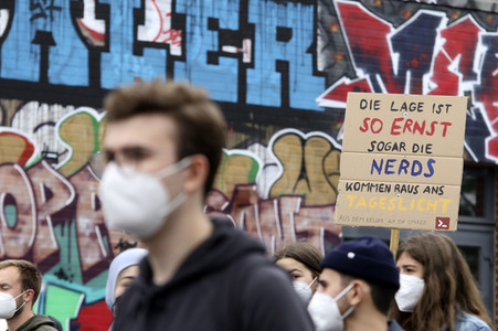 Fridays for Future Demonstration in Hamburg