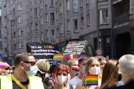 Christopher Street Day Parade 2021 in Berlin