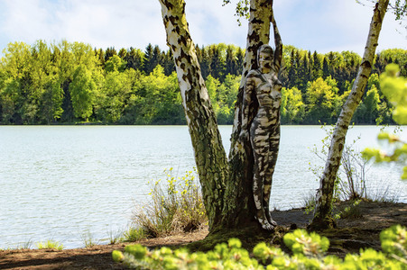 'Welttag des Naturschutzes' - Bodypainting
