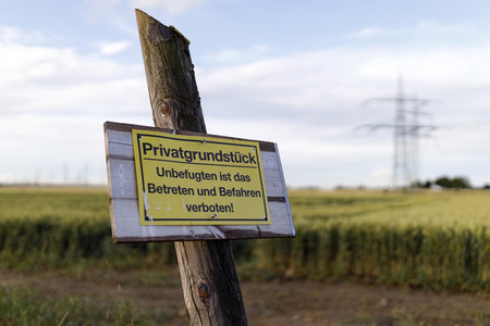 Symbolfoto Privatgrundstück