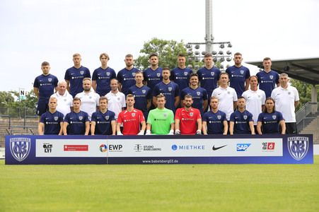 Fototermin beim Fußballverein SV Babelsberg 03 in Potsdam