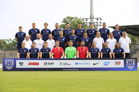 Fototermin beim Fußballverein SV Babelsberg 03 in Potsdam