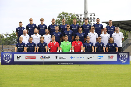 Fototermin beim Fußballverein SV Babelsberg 03 in Potsdam