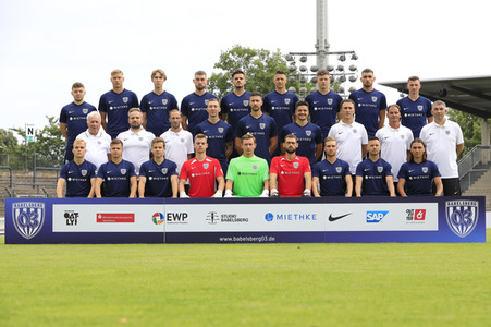 Fototermin beim Fußballverein SV Babelsberg 03 in Potsdam