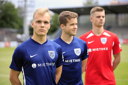 Fototermin beim Fußballverein SV Babelsberg 03 in Potsdam