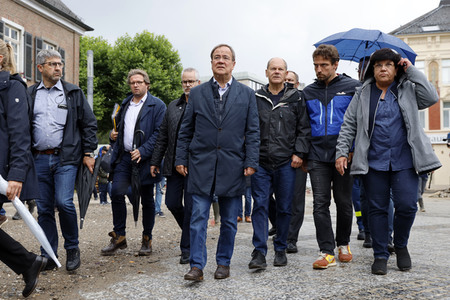 Armin Laschet und Olaf Scholz besuchen Stolberg