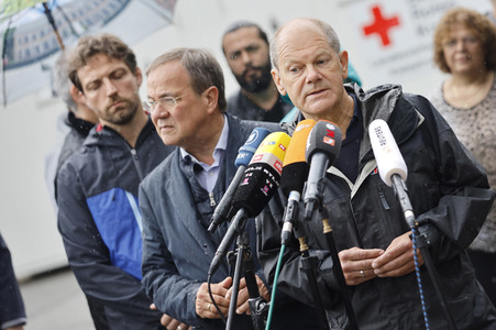 Armin Laschet und Olaf Scholz besuchen Stolberg