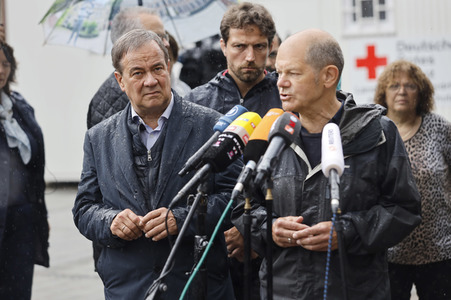 Armin Laschet und Olaf Scholz besuchen Stolberg