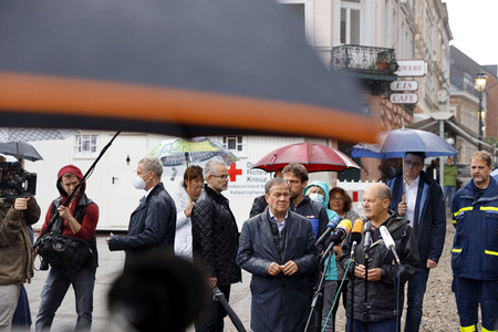 Armin Laschet und Olaf Scholz besuchen Stolberg