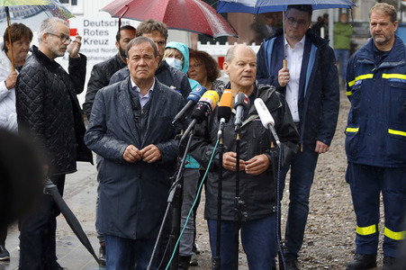 Armin Laschet und Olaf Scholz besuchen Stolberg