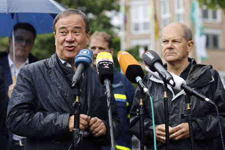 Armin Laschet und Olaf Scholz besuchen Stolberg