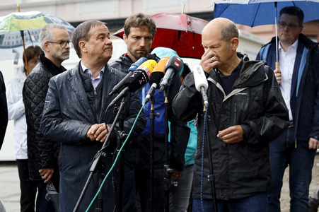 Armin Laschet und Olaf Scholz besuchen Stolberg