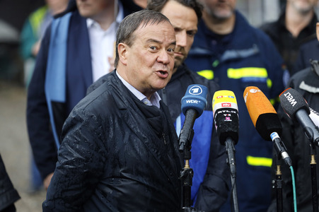 Armin Laschet und Olaf Scholz besuchen Stolberg