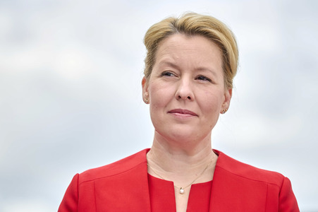 Wahlkampfveranstaltung mit Franziska Giffey in Berlin