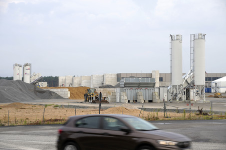 Baustelle der Tesla Gigafactory 4 in Grünheide