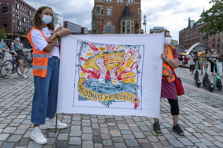 Bündnisdemo zu Klimarassismus und Klimaflucht von Friday for Future in Hamburg