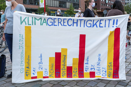 Bündnisdemo zu Klimarassismus und Klimaflucht von Friday for Future in Hamburg