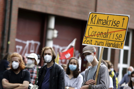 Bündnisdemo zu Klimarassismus und Klimaflucht von Friday for Future in Hamburg