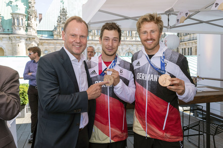 Begrüßung der Team Hamburg Olympia-Teilnehmer in Hamburg
