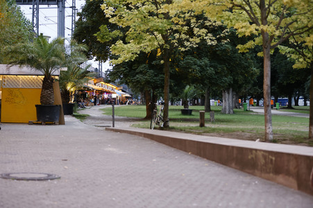 Sperrung vom James-Simon-Park in Berlin