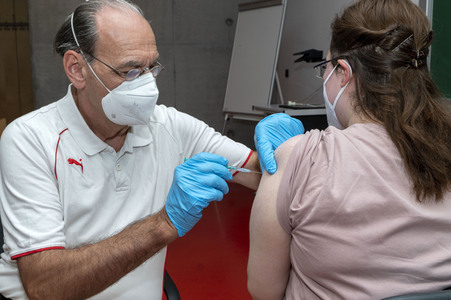 Impfaktion an der Universität Potsdam