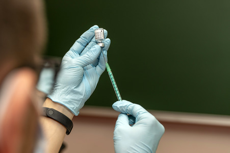 Impfaktion an der Universität Potsdam