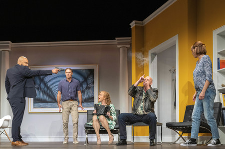 Theaterprobe 'Schuhe Taschen Männer' in Hamburg