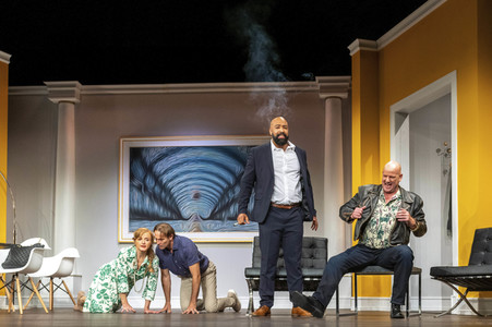 Theaterprobe 'Schuhe Taschen Männer' in Hamburg