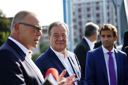 Besuch von Kanlzerkandidat Armin Laschet in Frankfurt (Oder)