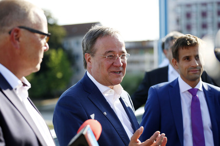 Besuch von Kanlzerkandidat Armin Laschet in Frankfurt (Oder)