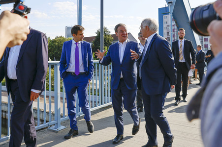 Besuch von Kanlzerkandidat Armin Laschet in Frankfurt (Oder)