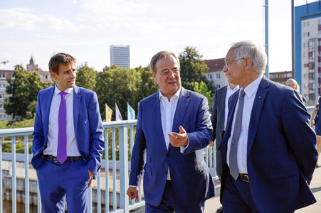 Besuch von Kanlzerkandidat Armin Laschet in Frankfurt (Oder)