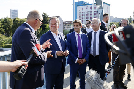 Besuch von Kanlzerkandidat Armin Laschet in Frankfurt (Oder)