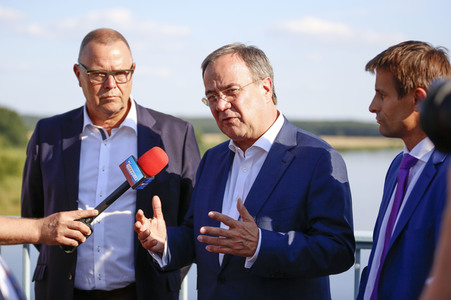 Besuch von Kanlzerkandidat Armin Laschet in Frankfurt (Oder)