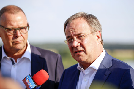 Besuch von Kanlzerkandidat Armin Laschet in Frankfurt (Oder)