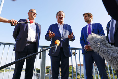 Besuch von Kanlzerkandidat Armin Laschet in Frankfurt (Oder)