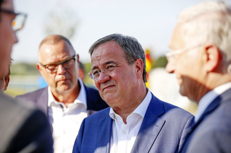 Besuch von Kanlzerkandidat Armin Laschet in Frankfurt (Oder)