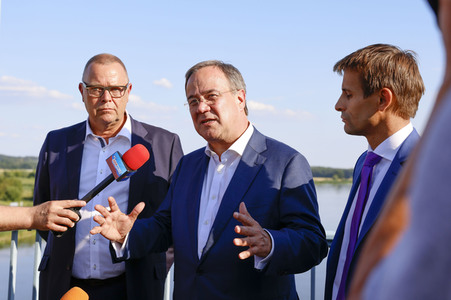 Besuch von Kanlzerkandidat Armin Laschet in Frankfurt (Oder)