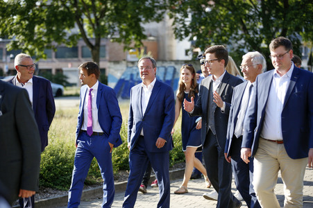 Besuch von Kanlzerkandidat Armin Laschet in Frankfurt (Oder)