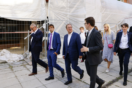 Besuch von Kanlzerkandidat Armin Laschet in Frankfurt (Oder)