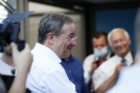 Besuch von Kanlzerkandidat Armin Laschet in Frankfurt (Oder)