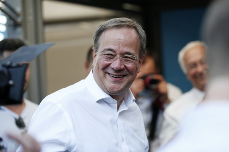 Besuch von Kanlzerkandidat Armin Laschet in Frankfurt (Oder)