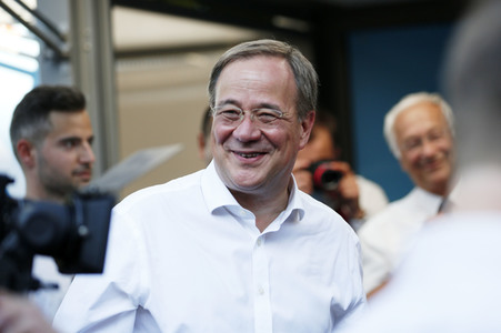 Besuch von Kanlzerkandidat Armin Laschet in Frankfurt (Oder)