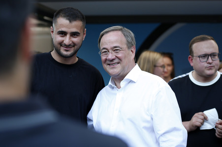 Besuch von Kanlzerkandidat Armin Laschet in Frankfurt (Oder)