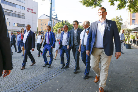 Besuch von Kanlzerkandidat Armin Laschet in Frankfurt (Oder)