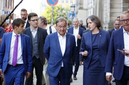 Besuch von Kanlzerkandidat Armin Laschet in Frankfurt (Oder)