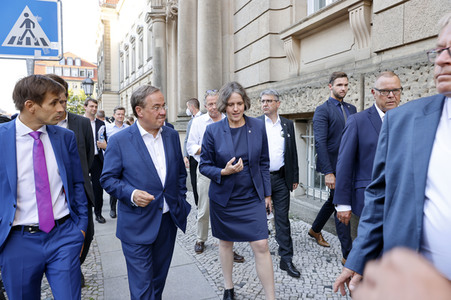Besuch von Kanlzerkandidat Armin Laschet in Frankfurt (Oder)