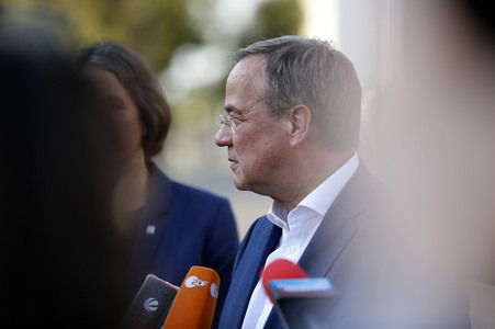 Besuch von Kanlzerkandidat Armin Laschet in Frankfurt (Oder)