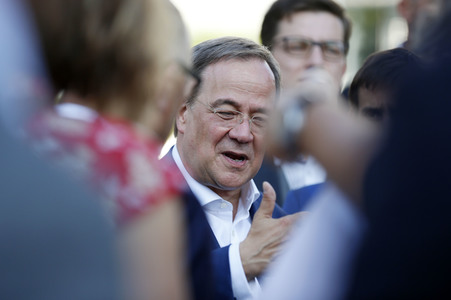 Besuch von Kanlzerkandidat Armin Laschet in Frankfurt (Oder)