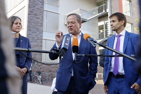 Besuch von Kanlzerkandidat Armin Laschet in Frankfurt (Oder)